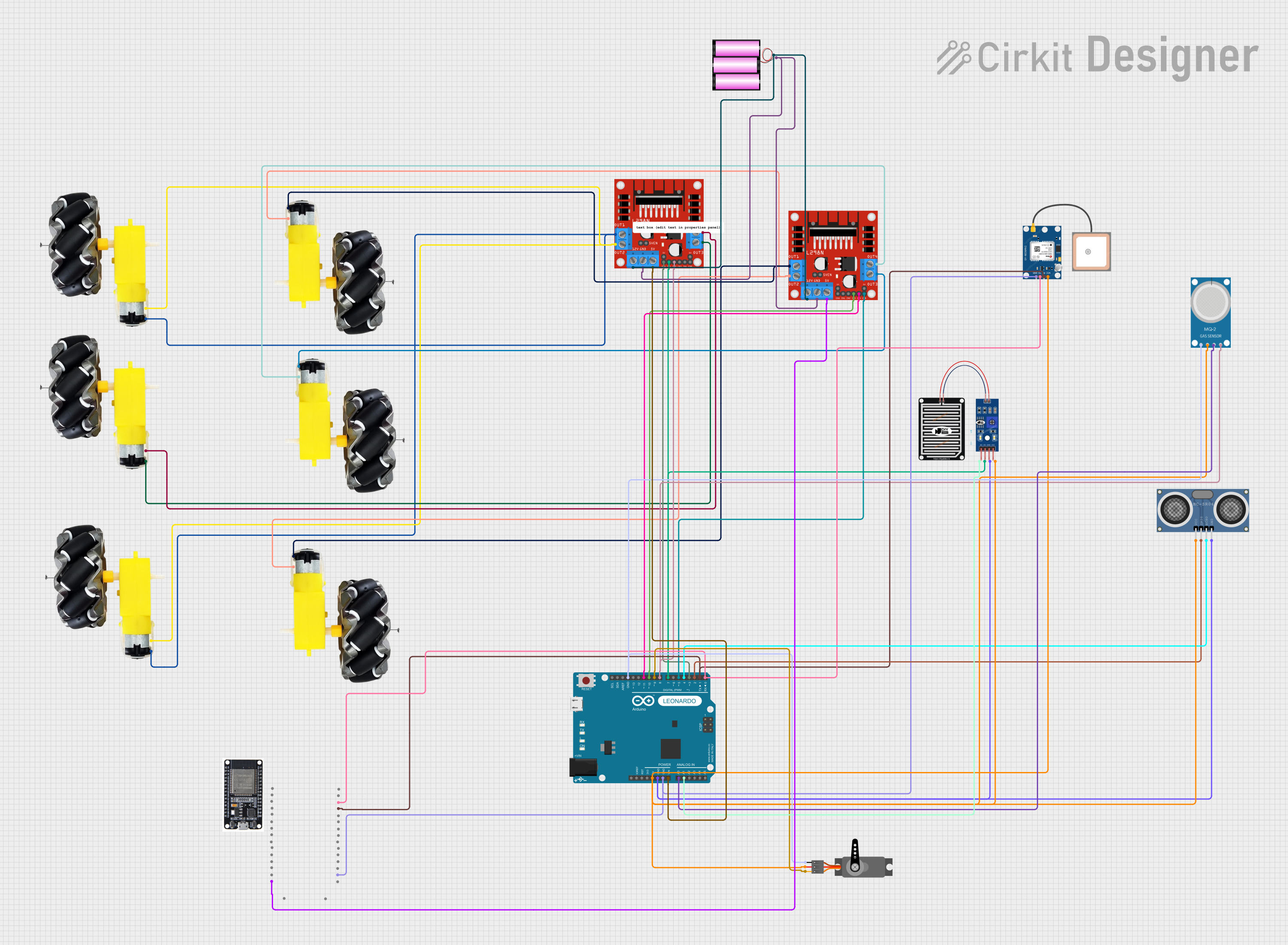 Image of Wi-Fi Controlled Robotic Car with ESP32 and Arduino