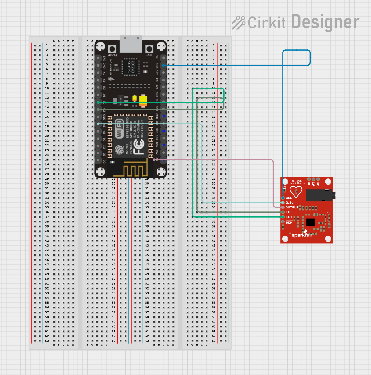 Image of hammmm: A project utilizing AD8232 in a practical application