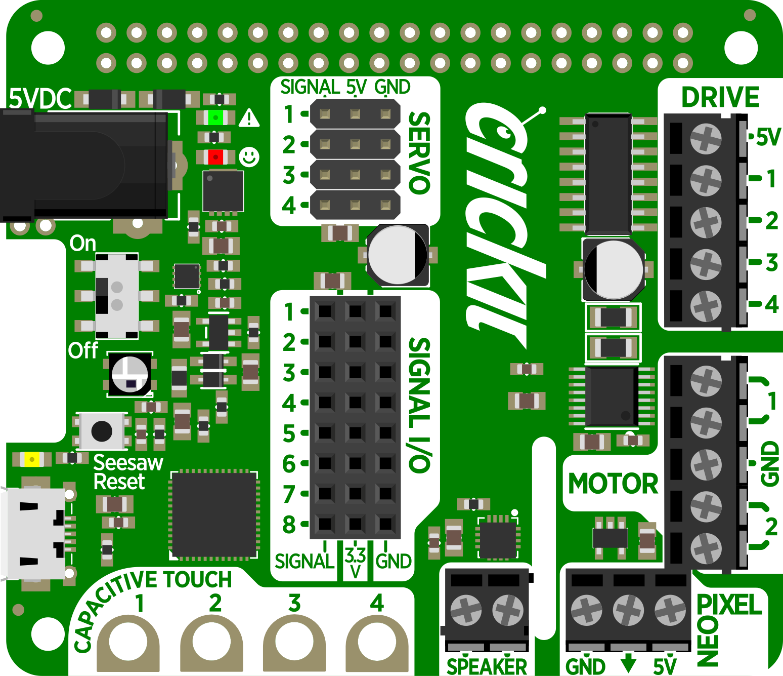 Image of Adafruit Crickit HAT for Raspberry Pi