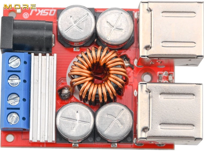Image of DIYMORE 4 USB Buck 8V-35V to 5V 8A Power Supply Module