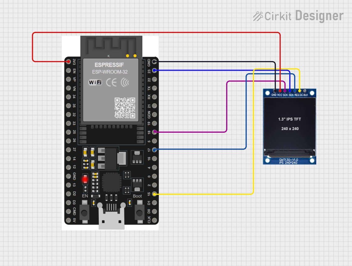 Image of ESP32+ST7789: A project utilizing Adafruit TFT 2.2 inch 320x240 w microSD in a practical application