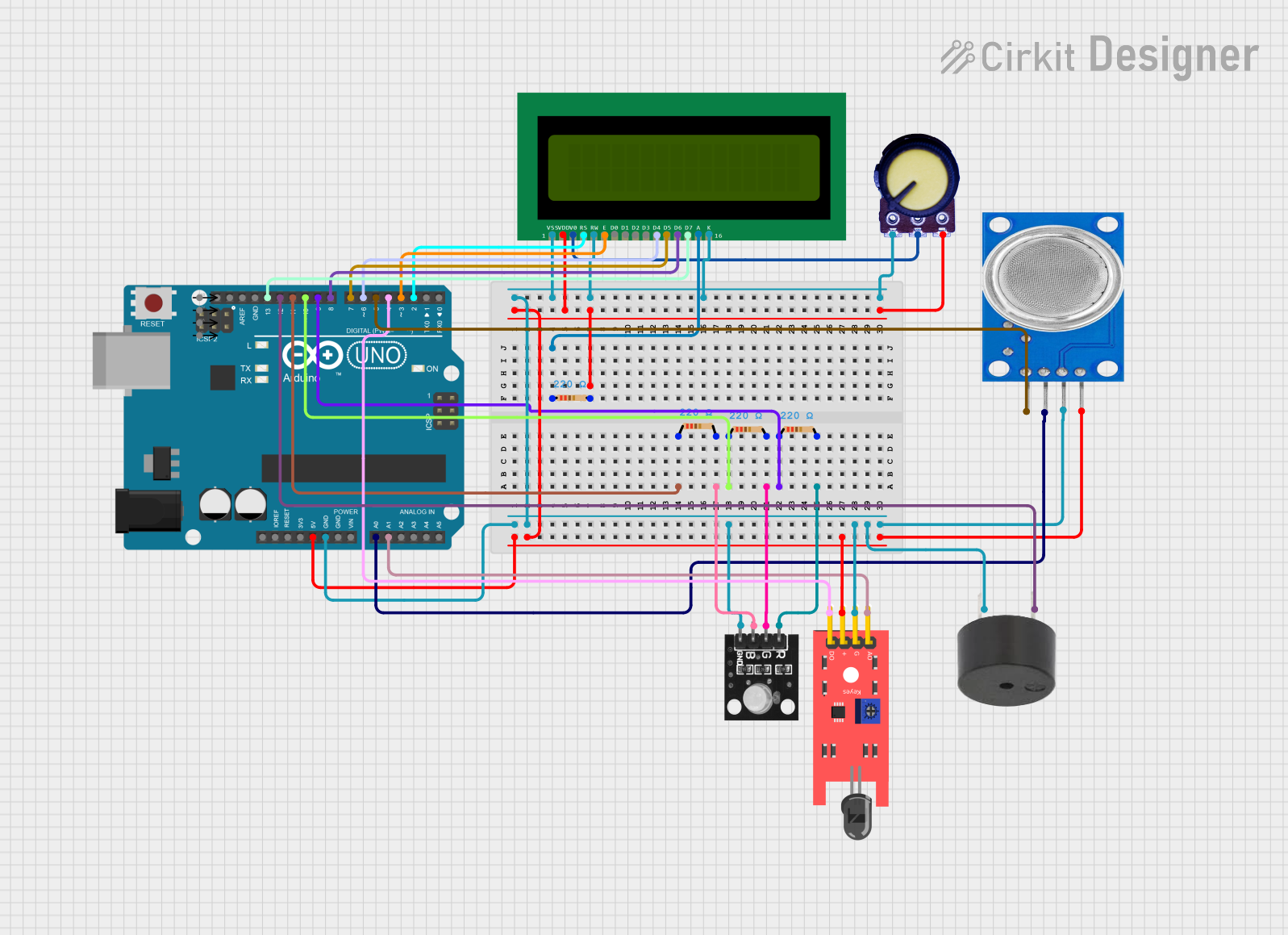 Image of GAS SENSOR detector: A project utilizing Carbon Dioxide Sensor in a practical application