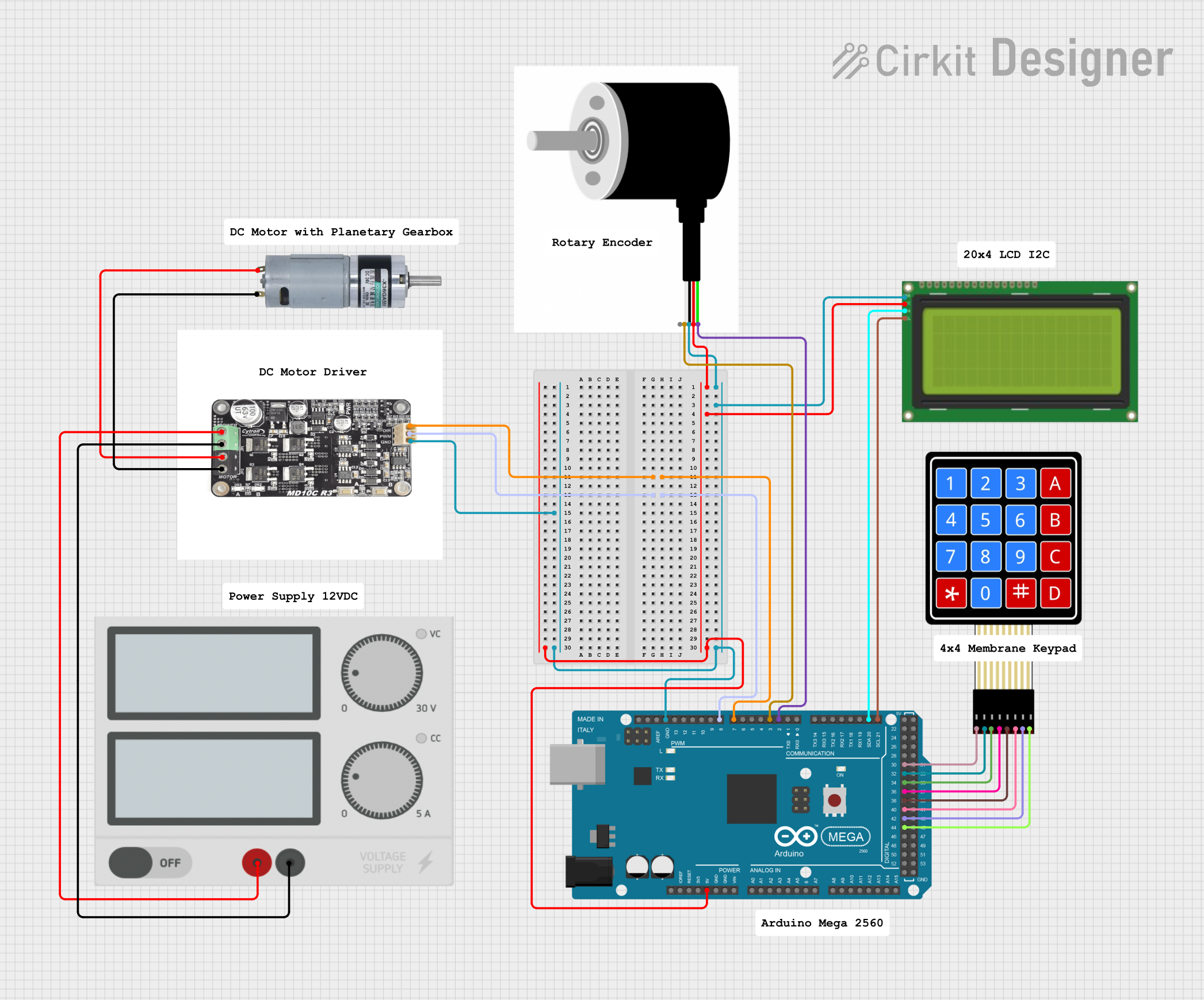 Image of Copy of DC Motor and Encoder: A project utilizing MRB Planetary gearbox  motor in a practical application