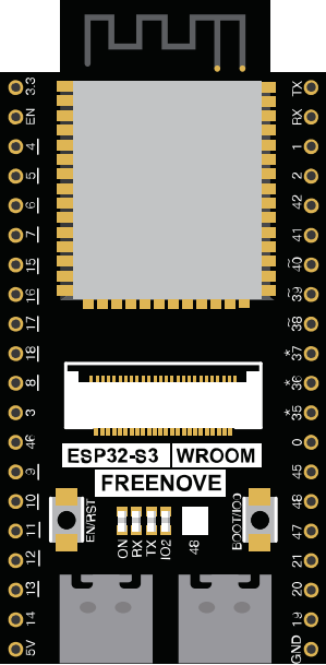 Image of ESP32-S3 WROOM Cam Devboard