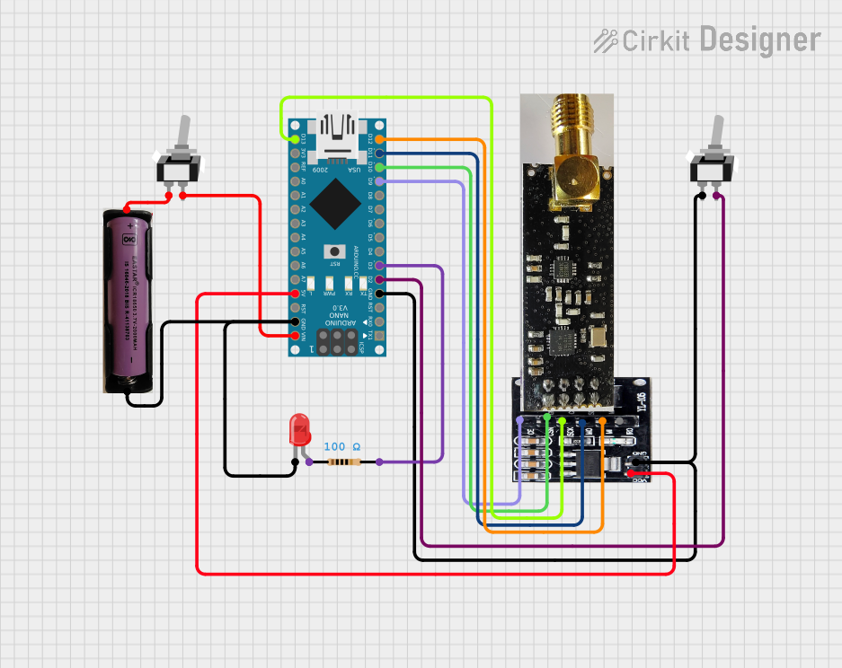 Image of transmitter: A project utilizing NRF24L01 Adapter in a practical application