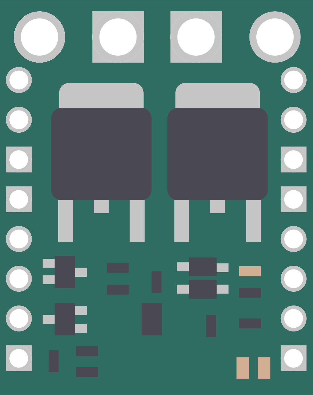 Image of Pololu Big MOSFET Pushbutton Electronic Power Switch MP, 8A 4.5 to 40V