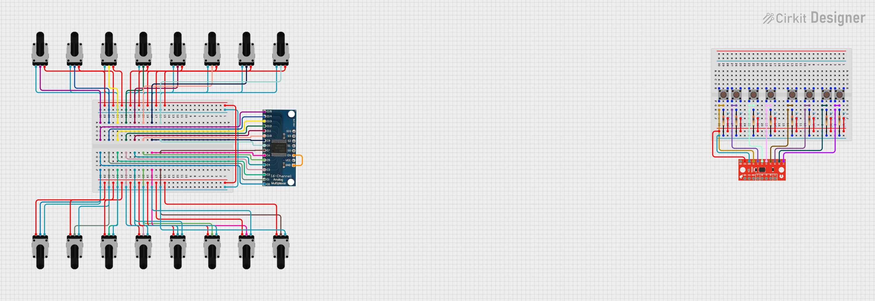 Image of Copy of MIDI Control Surface: A project utilizing 16 channel analog multiplexer bob in a practical application