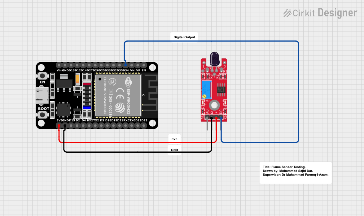 Image of flame sensor testing: A project utilizing kY-026 Flame Sensor in a practical application