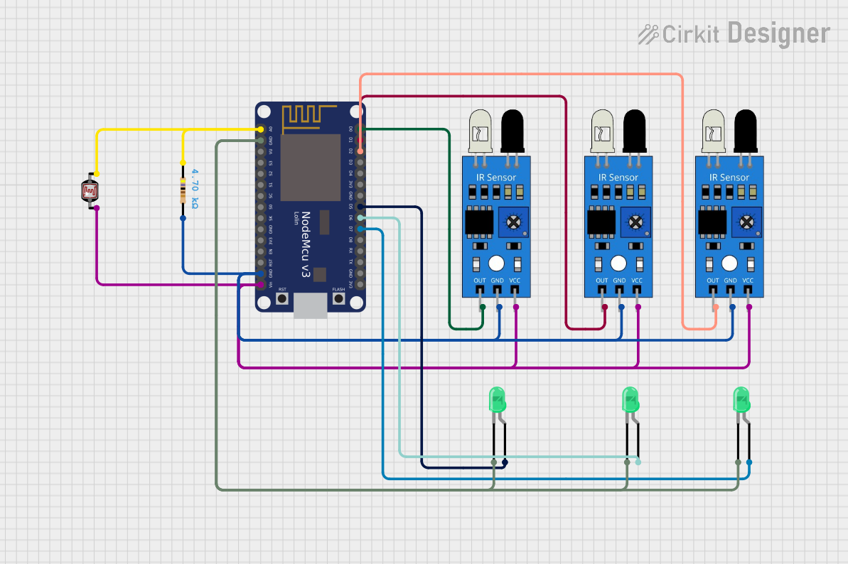 Image of project: A project utilizing 3 channel IR sensor in a practical application