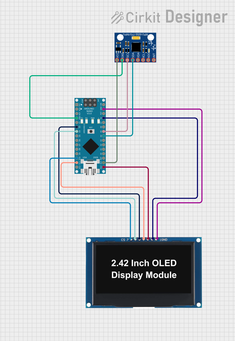 Image of Tilt Readout: A project utilizing oled display 2.42 in a practical application