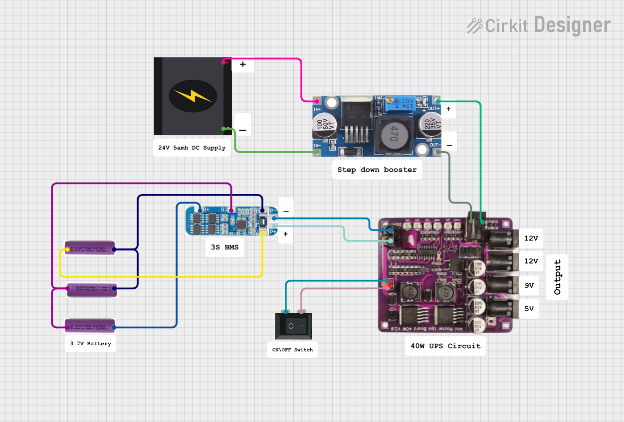 Image of Mini ups: A project utilizing XT60 Power Distribution Board in a practical application