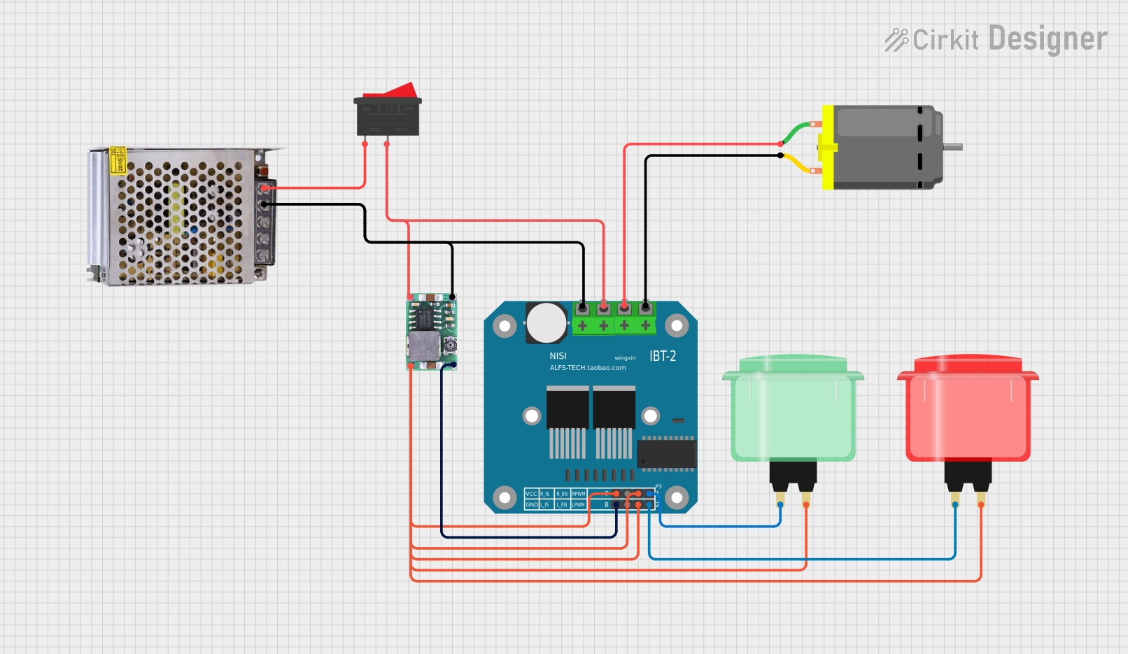 Image of Hanif: A project utilizing BTS7960 Motor Driver in a practical application