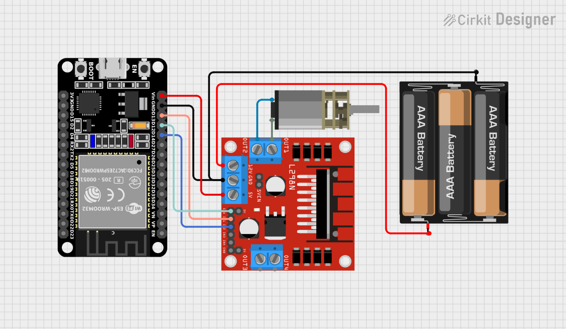 Image of esp32 with servo: A project utilizing L298P drive shield in a practical application