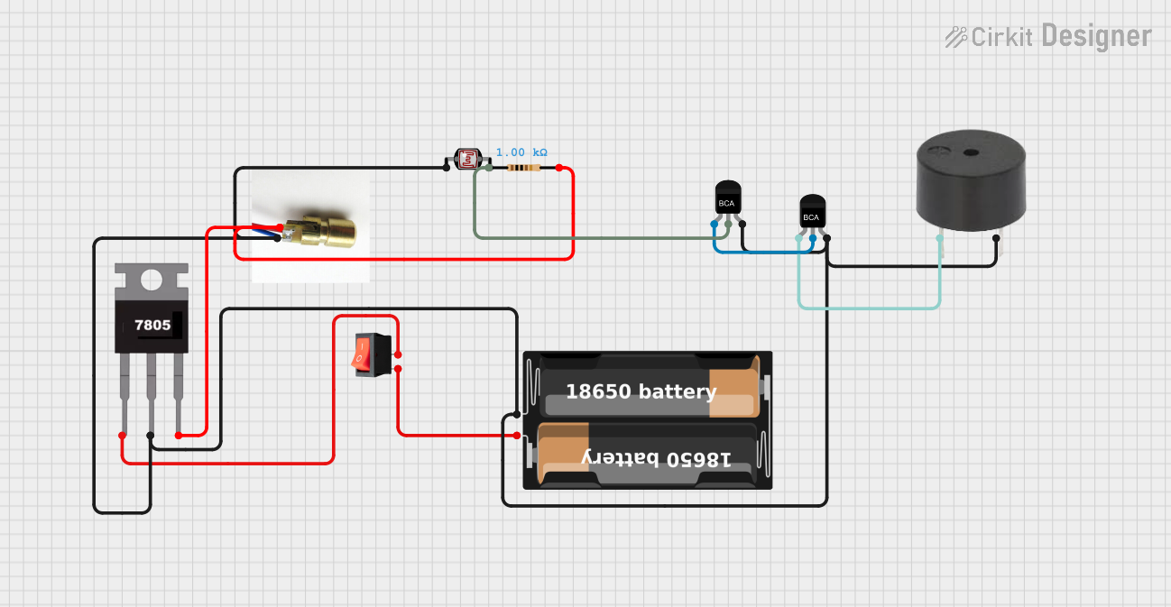 Image of laser alert: A project utilizing Laser Sensor photoelectric switch in a practical application