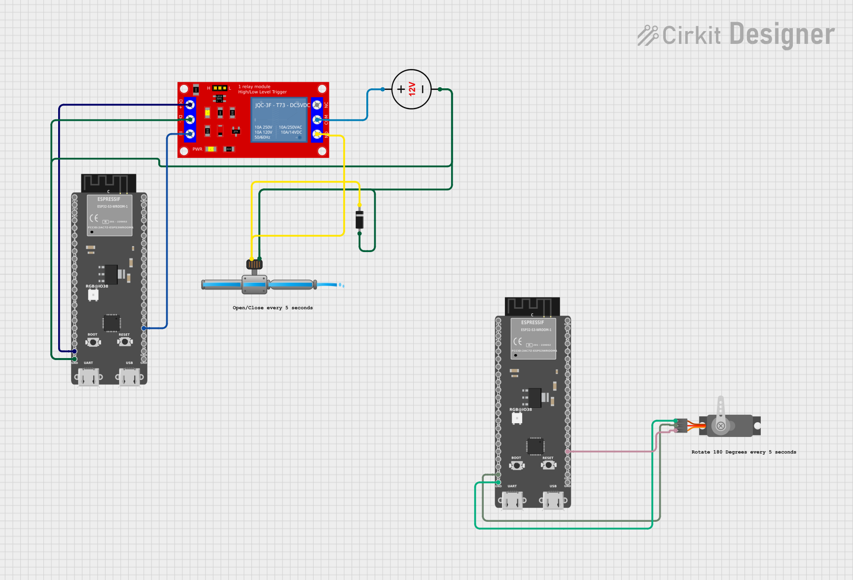 Image of Multiple MCUs: A project utilizing solenoid electrovalve in a practical application