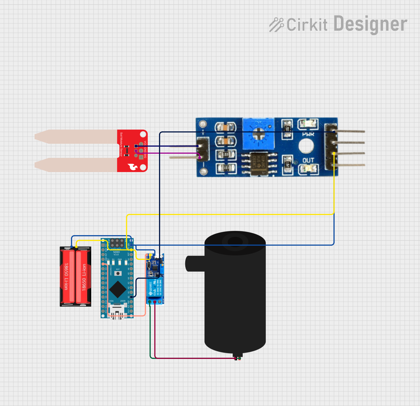 Image of SachetBhaiya: A project utilizing Soil Moisture Sensor Module in a practical application