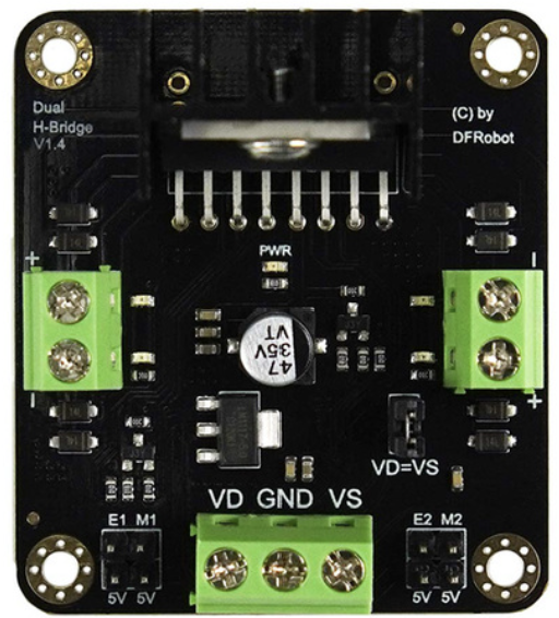 Image of MDV 2x2A DC Motor Controller (L298N)