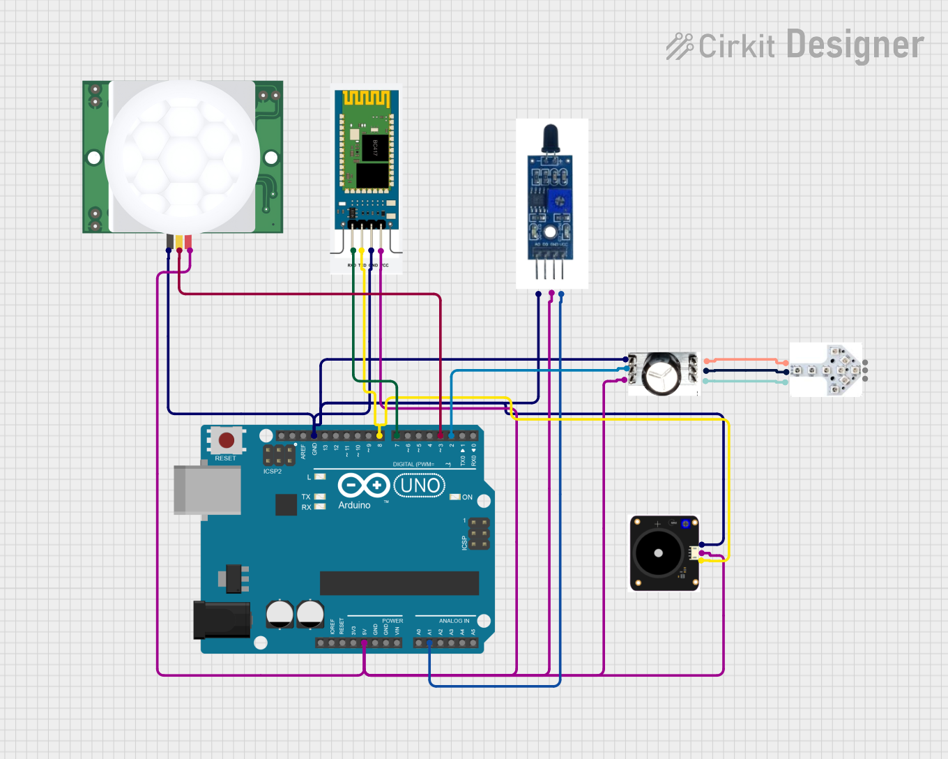 Image of 아두이노 캡스톤 : A project utilizing HC-SR501 PIR motion sensor in a practical application