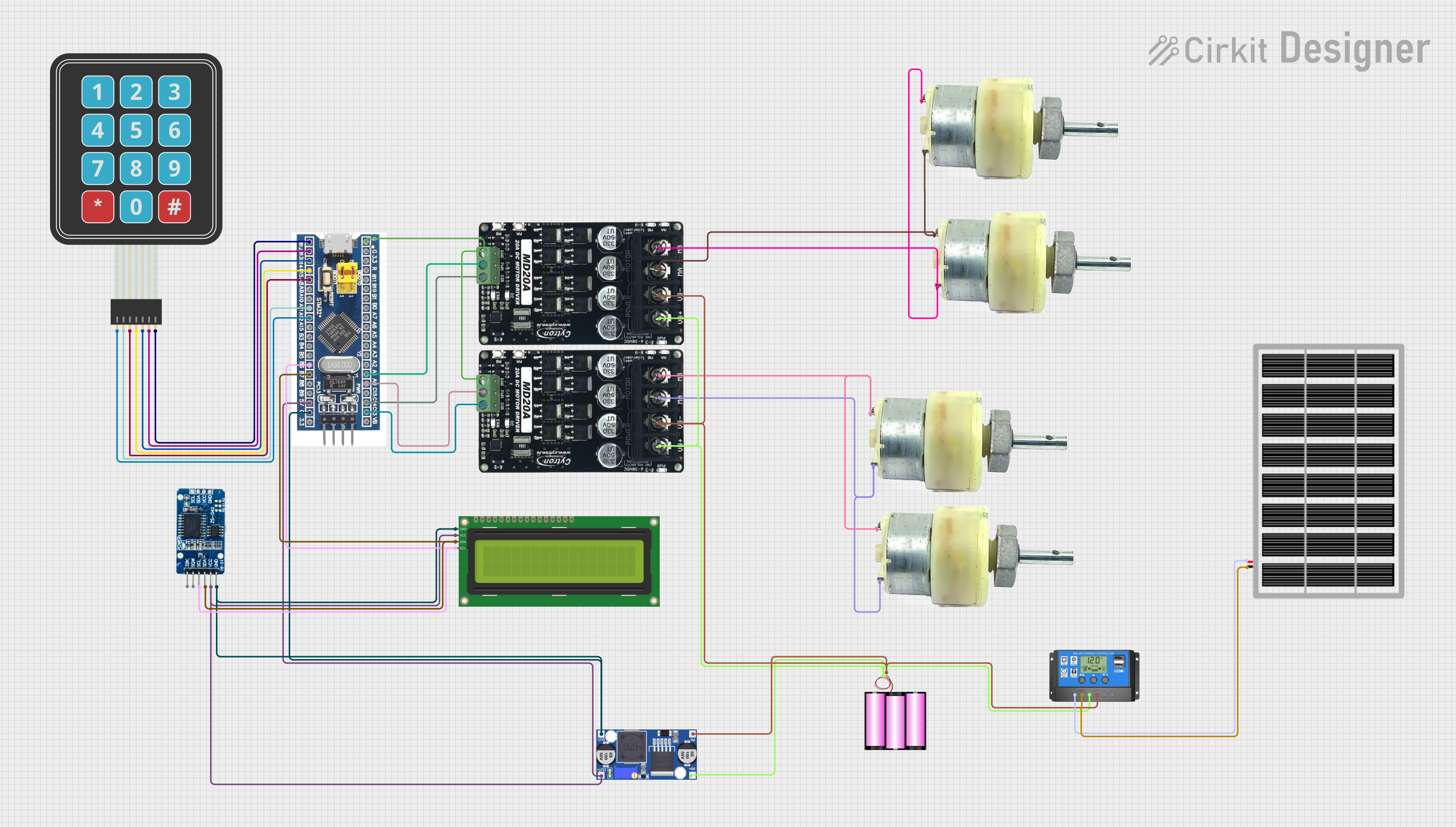 Image of soloar cleaner : A project utilizing PQ1CY1032Z in a practical application