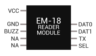 Image of  EM-18 RFID reader module
