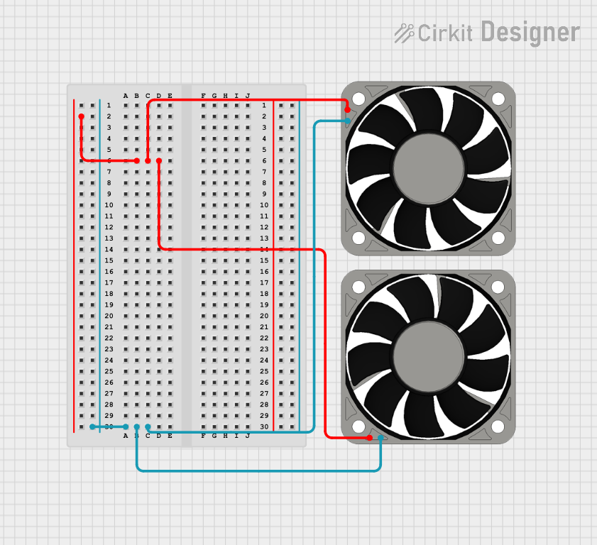 Image of Fans Schematic: A project utilizing 60x60x20 Fan 24V in a practical application