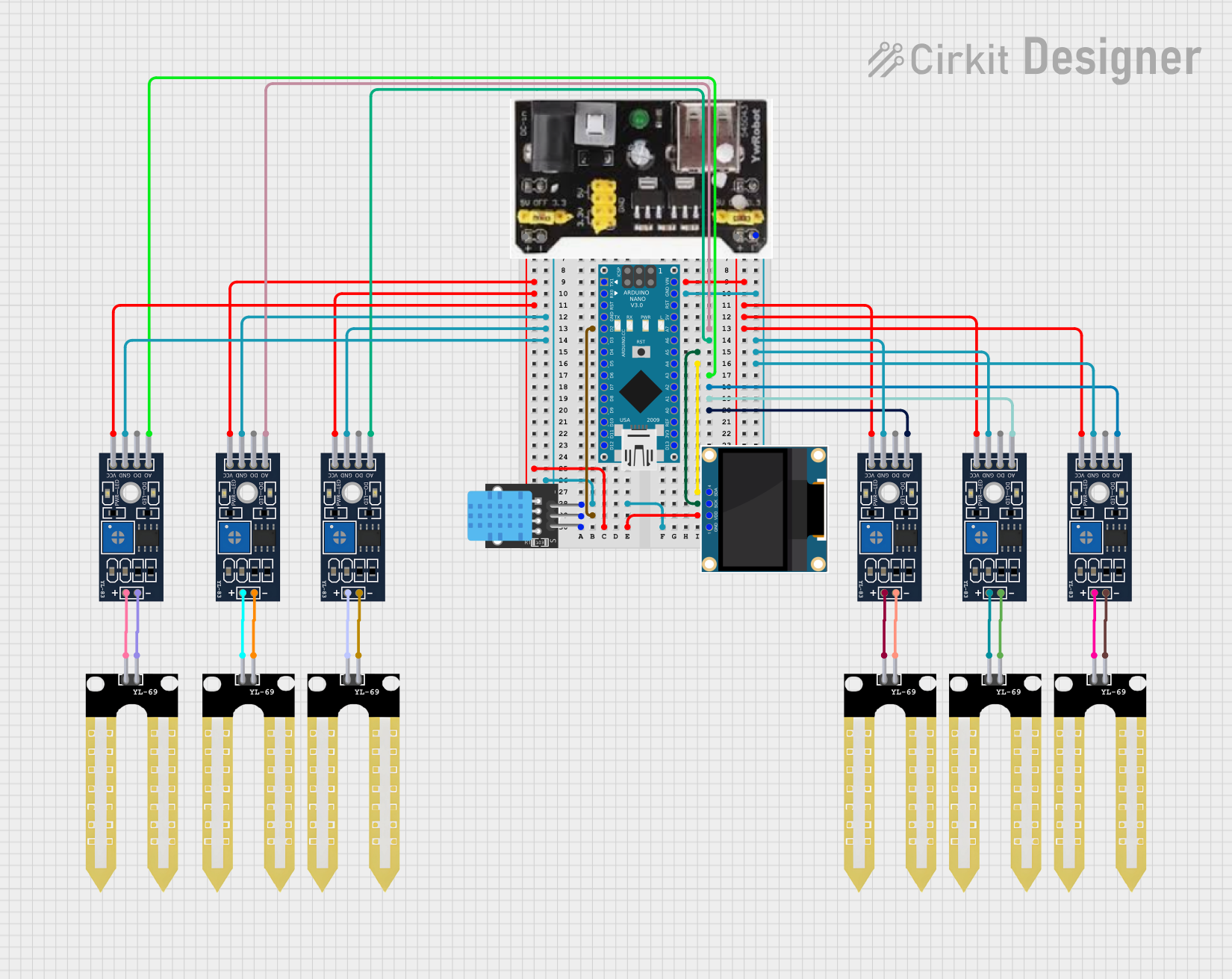Image of Soil Moisture Sensor Analog: A project utilizing MS5611-01BA03 GY-63 Atmospheric Pressure Sensor Module  [Bill Ludwig] in a practical application