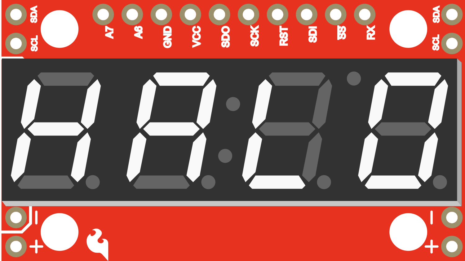 Image of SparkFun 7-Segment Serial Display-White