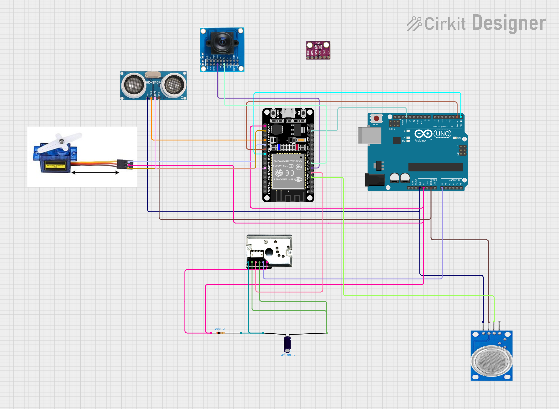 Image of Arduino and ESP32-Based Smart Environmental Monitoring System with Wi-Fi Connectivity