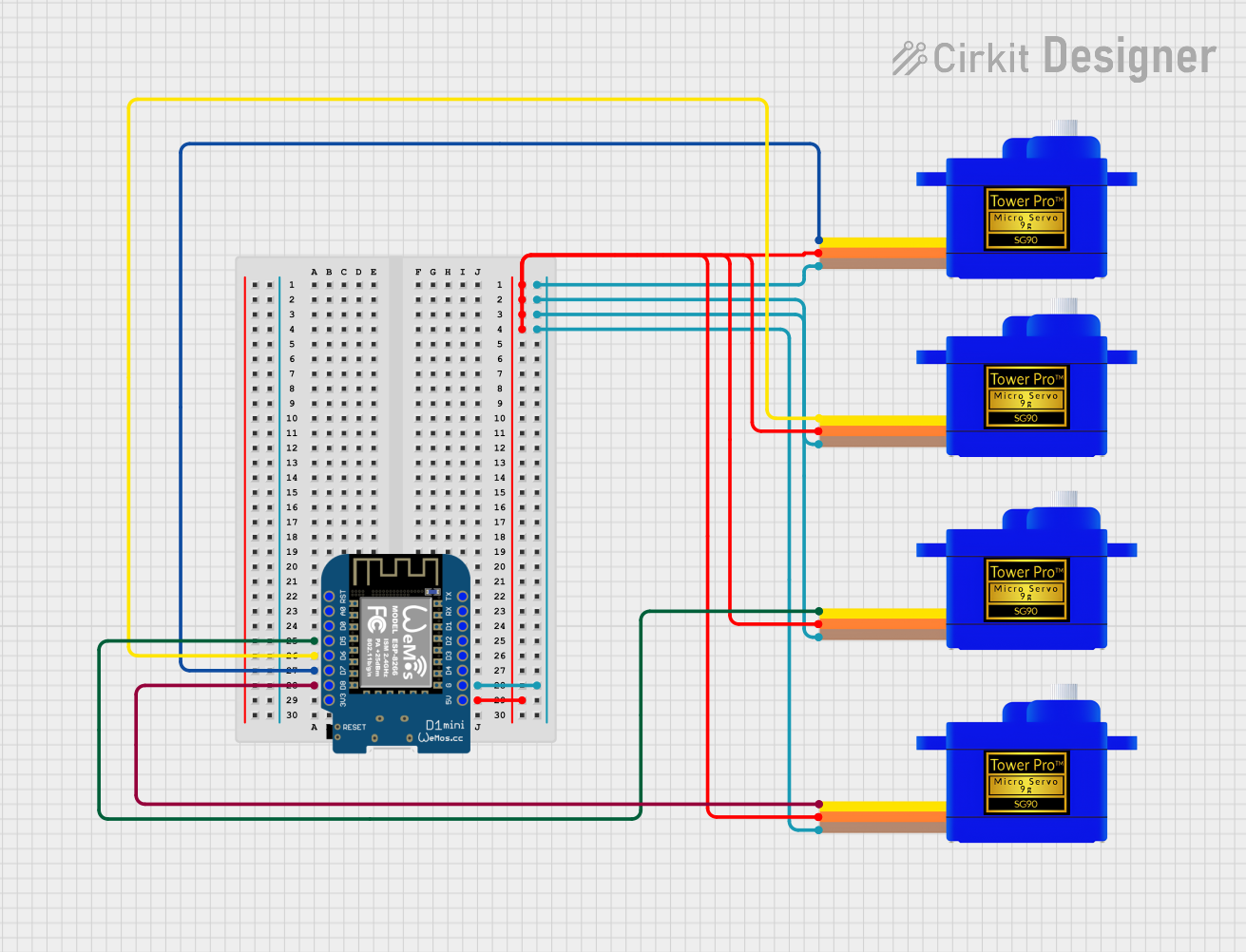 How to Use Servo Motor (SG90): Pinouts, Specs, and Examples | Cirkit ...