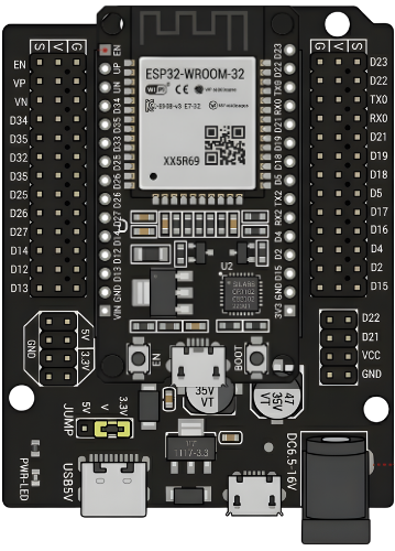 Image of ESP32 with Expansion Board