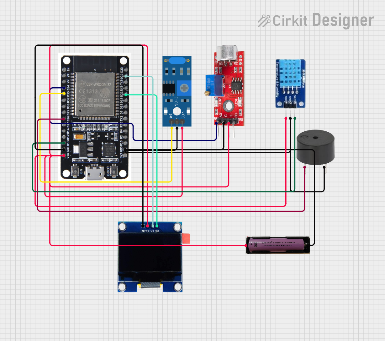 Image of DRONE CIRCUIT: A project utilizing SW-420 Vibration Sensor in a practical application