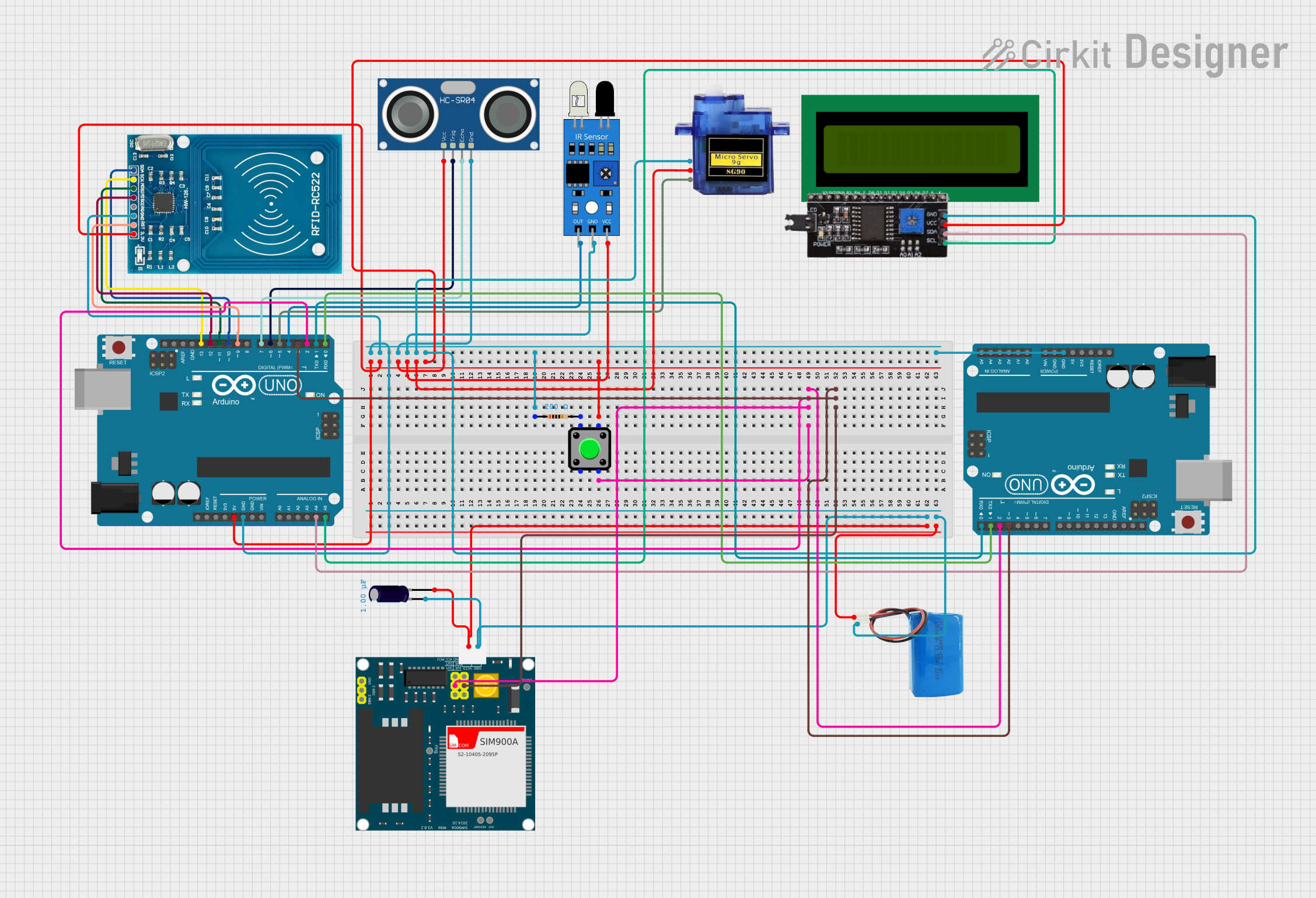 Image of automatic toll system final: A project utilizing NOT GATE in a practical application