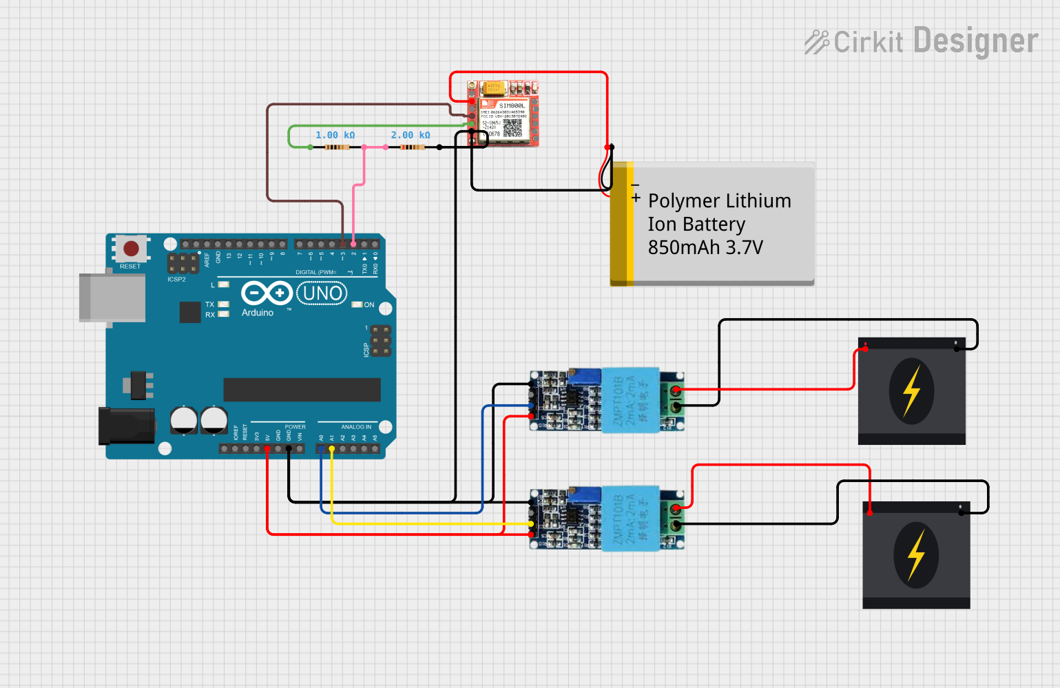 Image of GSM800 Voltage  sensor: A project utilizing Voltage Sensor in a practical application