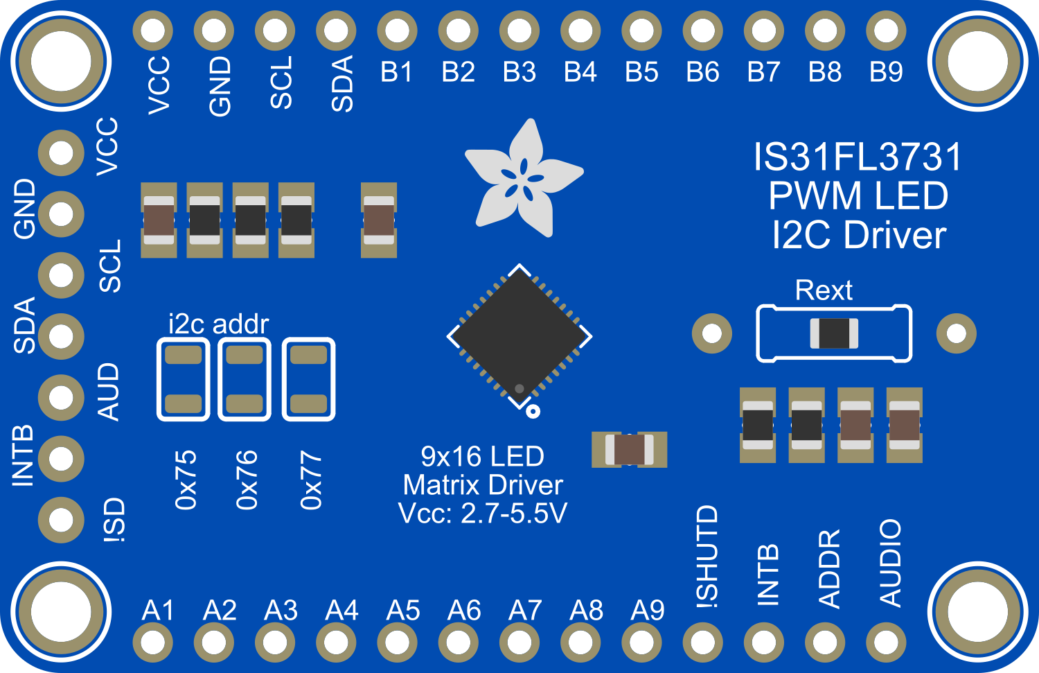 Image of Adafruit CharliePlex Driver IS31FL3731