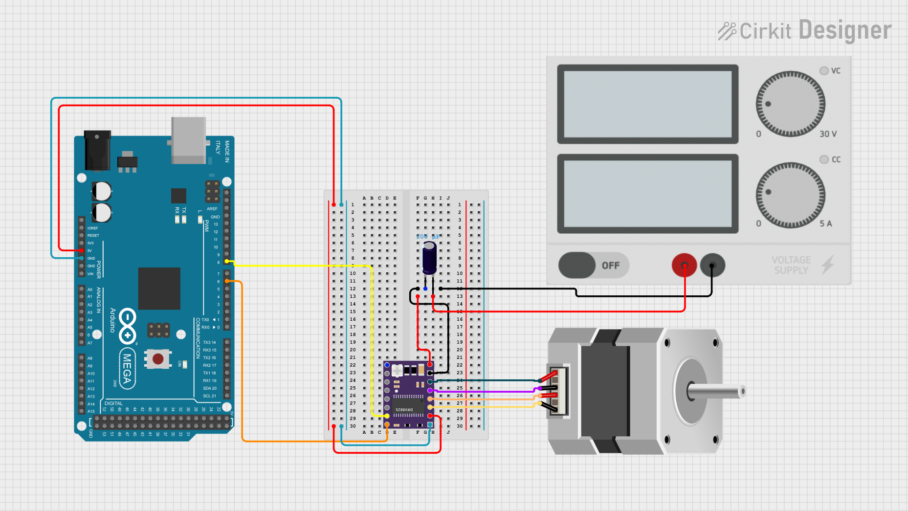 Image of Servos: A project utilizing DVR8825 Stepper Driver in a practical application