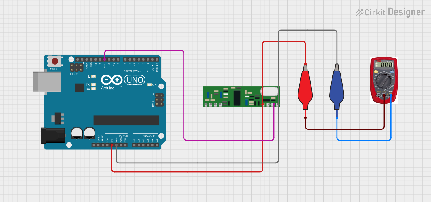 Image of Receiver: A project utilizing rxn433mhz in a practical application