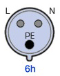 Image of CEE 16A 3P 6H 200-250VAC IP44