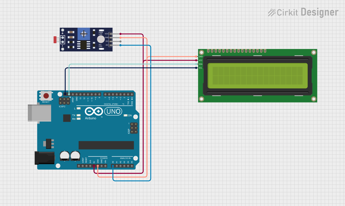Image of Photoresistor (LDR) Simulation Demo: A project utilizing Light/Color Sensor  in a practical application