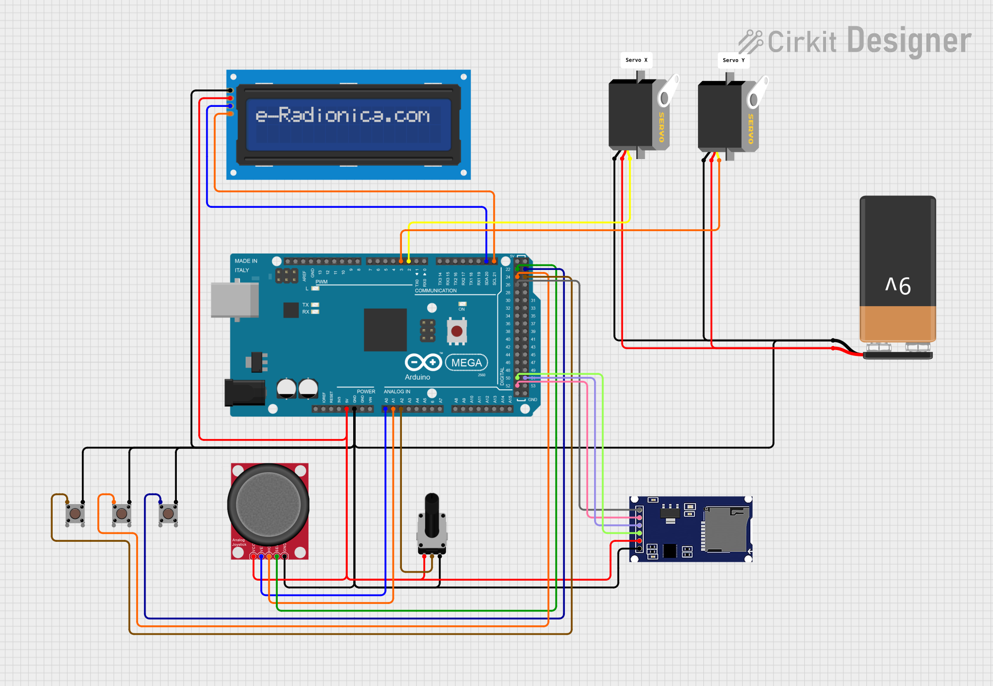 Image of Turret Controller: A project utilizing Adafruit 2.4 Touchscreen TFT Breakout w MicroSD in a practical application