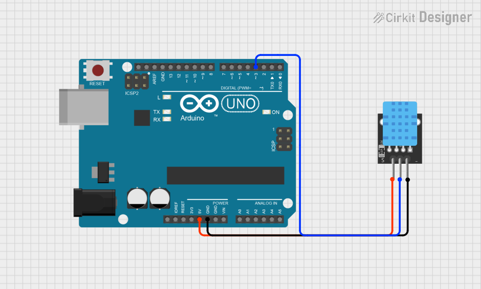 Image of Temp and humidity: A project utilizing KY-015 DHT11 Temperature-Humidity sensor module in a practical application