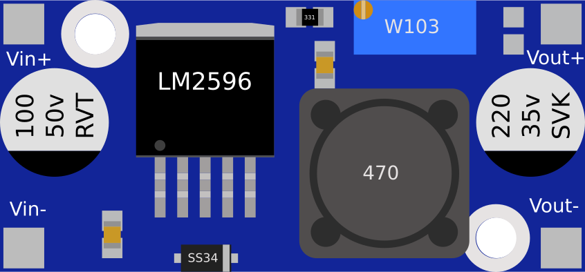 Image of LM2596 Buck Convertor Step Down