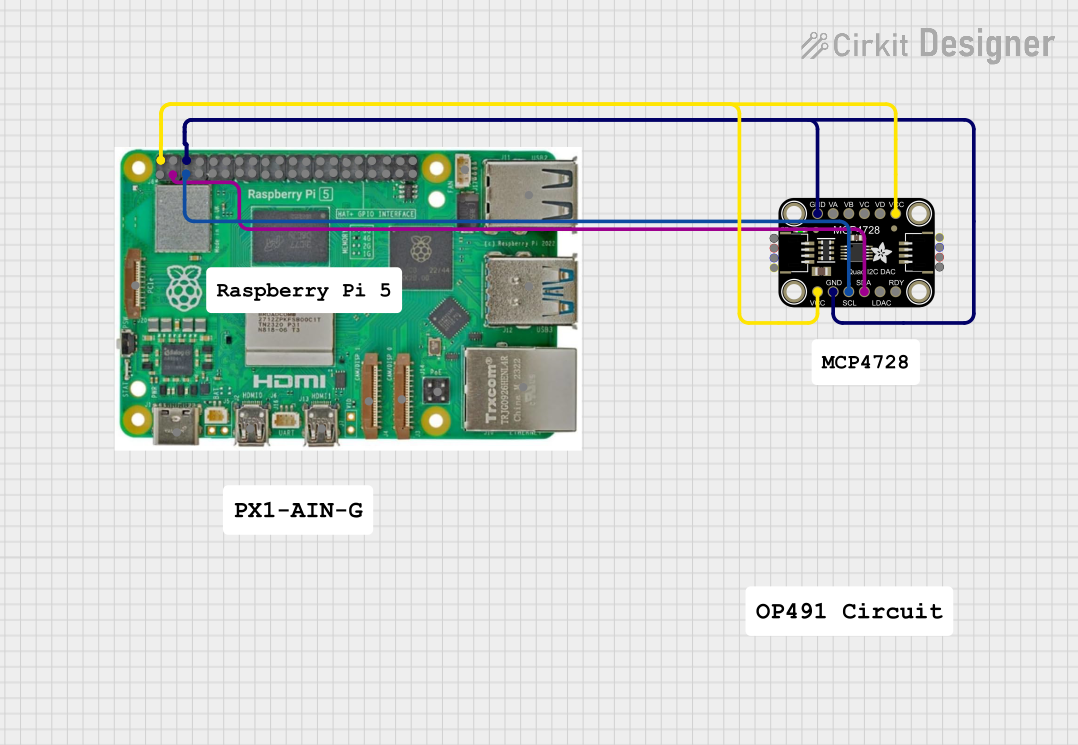 Image of JUST: A project utilizing Adafruit MCP4725 Breakout Board - 12-Bit DAC in a practical application