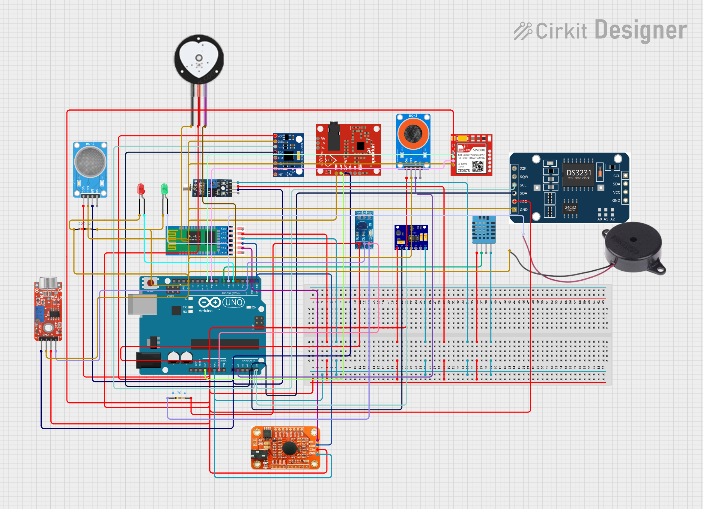 Image of Sleep Appnea Monitoring System: A project utilizing heartbeat sensor in a practical application