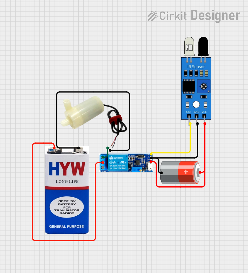Image of Laser Light Security system: A project utilizing Mini Water Pump in a practical application