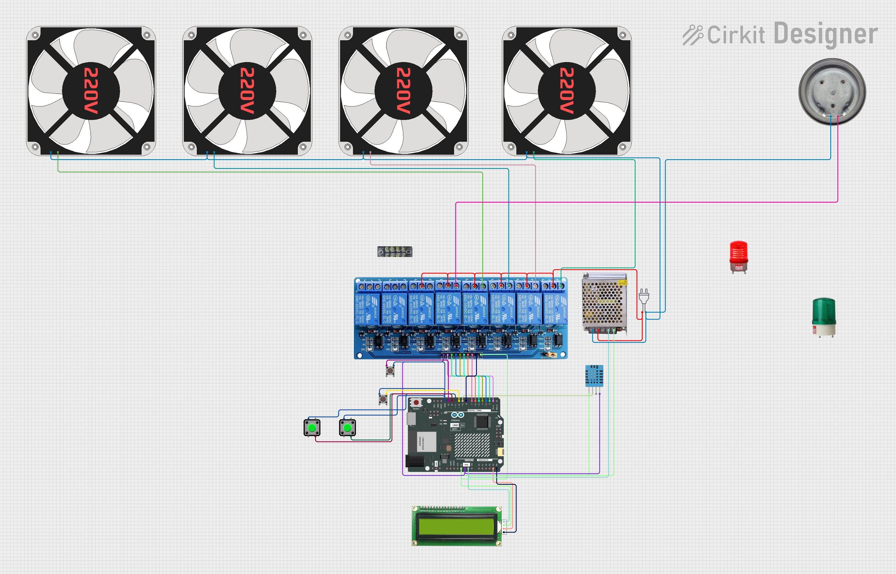 Image of temprature and humadity fan heating control: A project utilizing AIRCONDITIONER in a practical application
