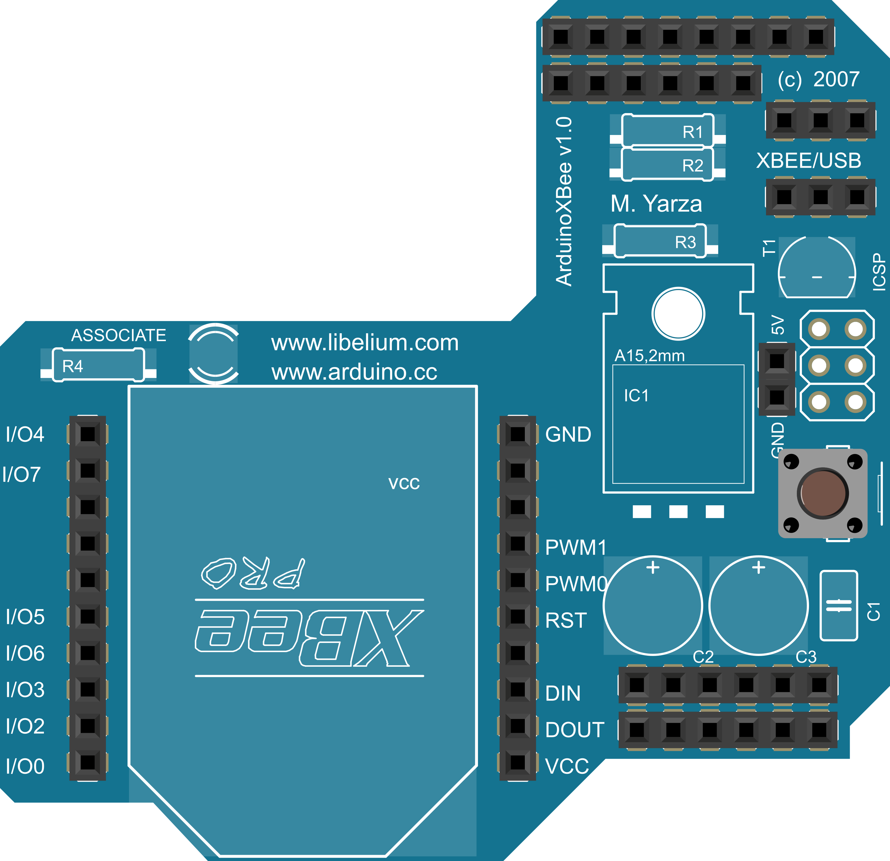 Image of Arduino Xbee Libellium Shield