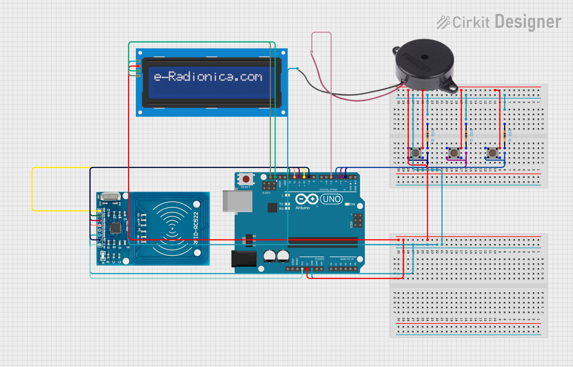 Image of smart shoping: A project utilizing RFID_Breakout_v2 in a practical application