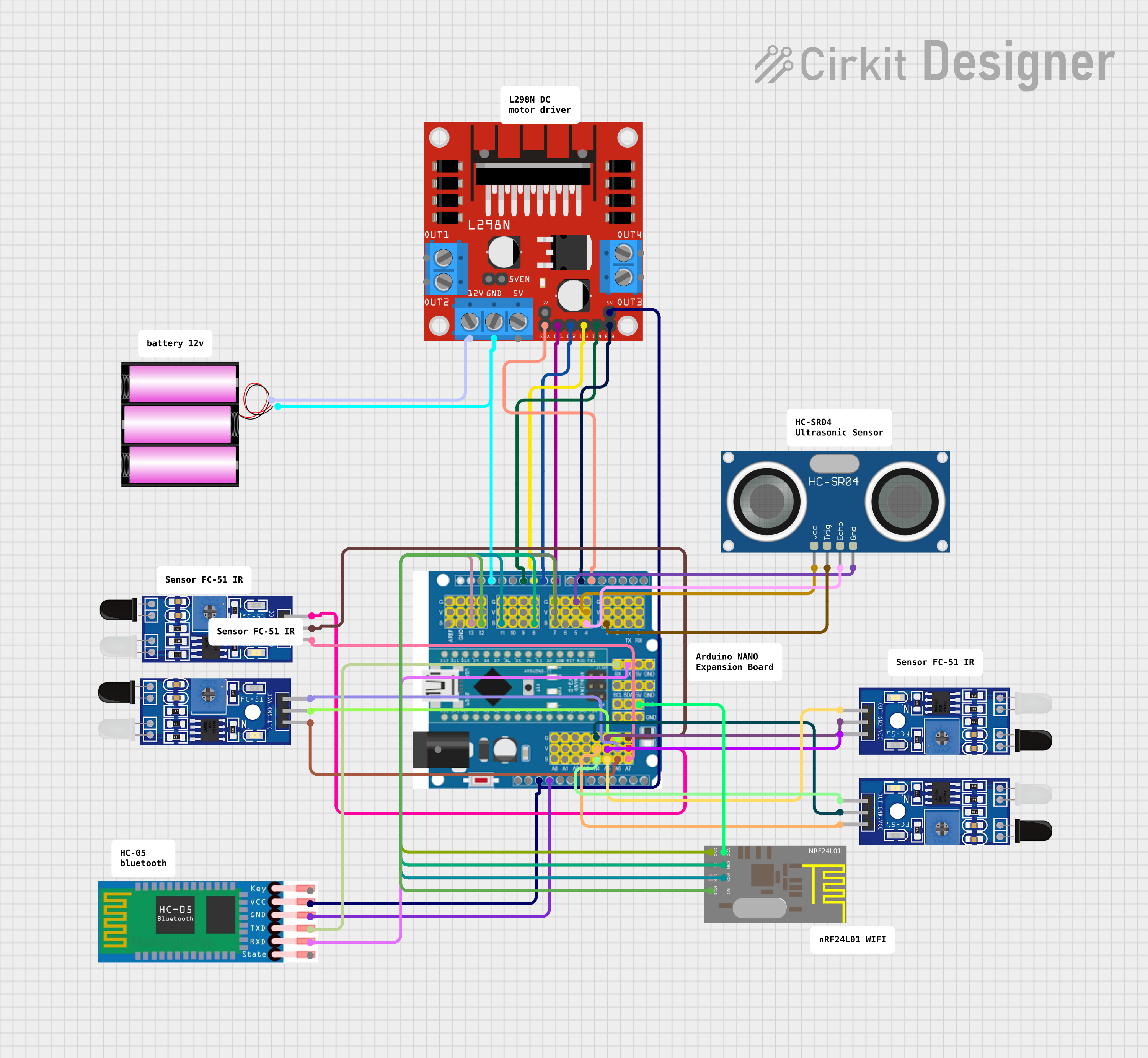 Image of SMALL CAR ROBOT: A project utilizing MS24-3016D63M4 24GHz Human Presence Sensor FMCW in a practical application