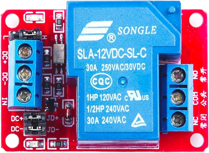 Image of 5V 30A 1- Channel Relay Module With Optocoupler High/Low Level Trigger