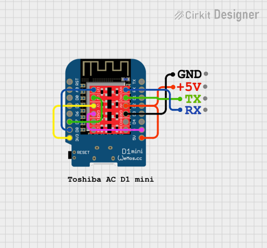 Image of Toshiba AC D1 mini: A project utilizing Bi-Directional Logic Level Converter in a practical application